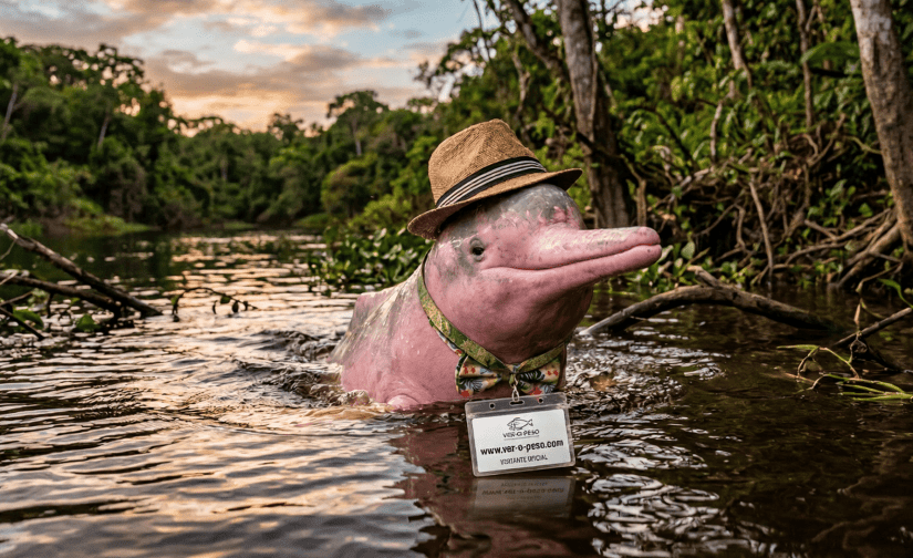 Égua, Mano! Olha o Papo Desse Bicho: A Lenda do Boto-Cor-de-Rosa e as Nossas Raízes